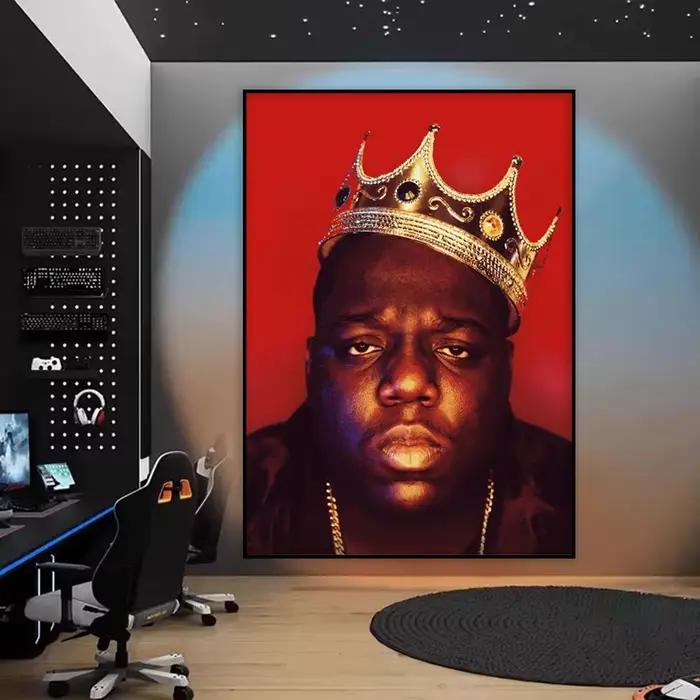 Biggie Smalls Le N-Notorious B.l.G. Peinture calligraphie HD toile affiche sans plis étanche tous le