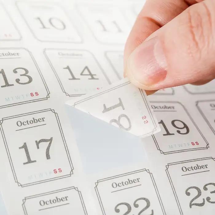 Calendrier autocollant 365 jours date bâton étiquettes décoratif Scrapbooking journal Album planific