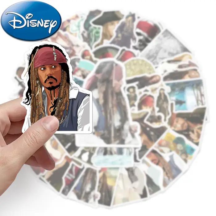 Autocollants Disney Pirates des Caraïbes, 10/30/50 pièces, autocollant Graffiti cool du capitaine Ja