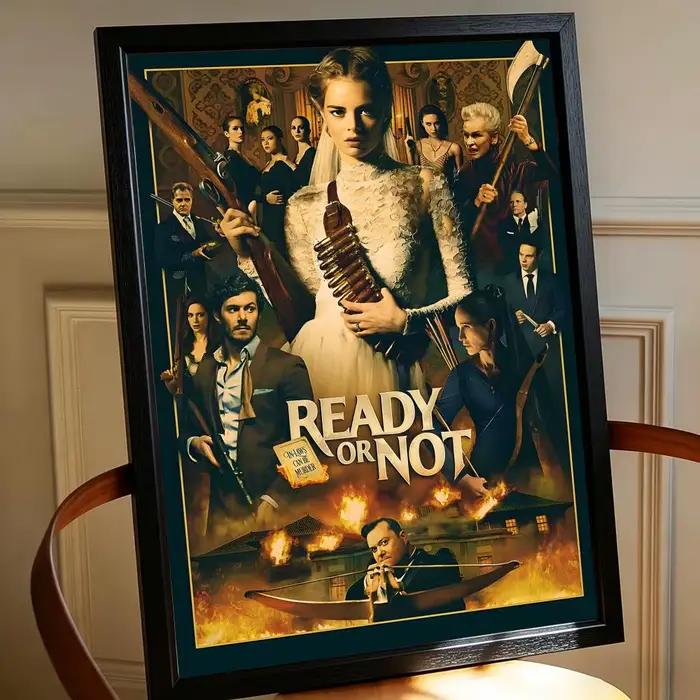 Affiches d'art graffiti du film R-Ready or Not, décoration murale chic pour la maison, le studio, le