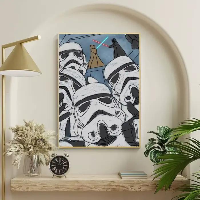 Affiche en toile « Cool Movie S-Star W-Wars-ES » pour la maison, le bureau et le salon – Nouveauté 2
