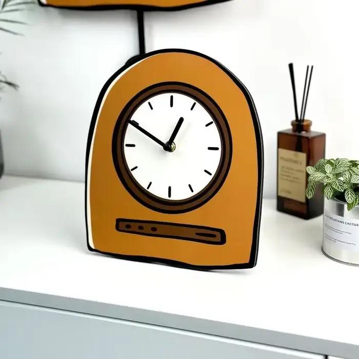Horloge murale de dessin animé coréen, horloges de salon, horloges numériques, design moderne, pendu
