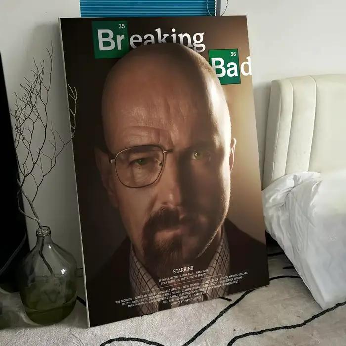 Affiche de film B-Breaking Bad, impression d'art mural, convient pour le salon, la chambre à coucher