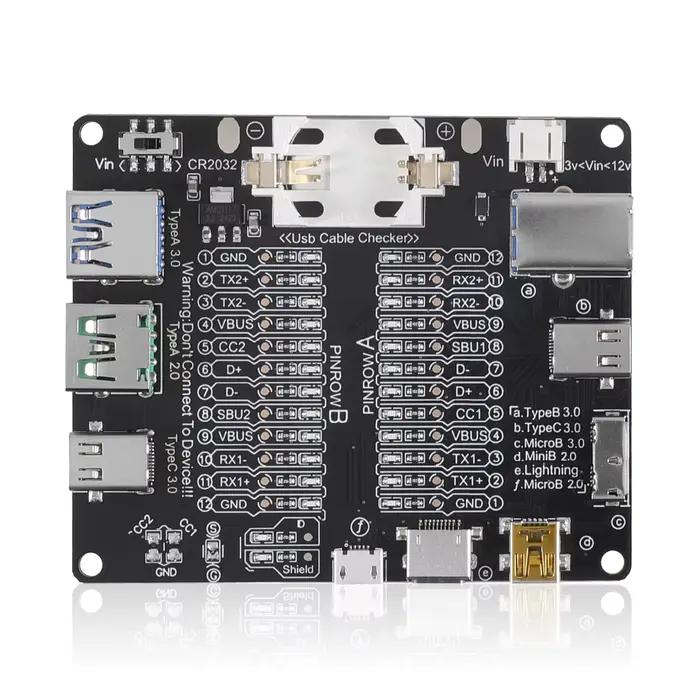 Carte de Test de ligne de données de câble USB, vérificateur de câble, testeur de câble USB, commuta