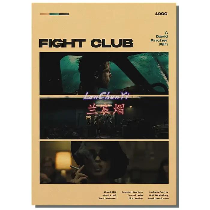 Affiche de film classique sans cadre, papier Kraft Club Bar, peinture artistique murale Vintage, aut