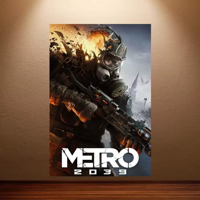 Affiches de jeu Metro Exodus 2033, peinture murale sur toile, impressions d'art de jeu vidéo post-ap