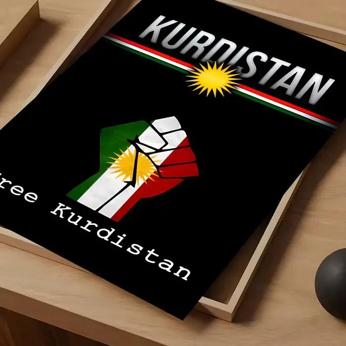 Affiche de drapeau du kurdistan, affiches de film Vintage imperméables, impression d'art mural de ha