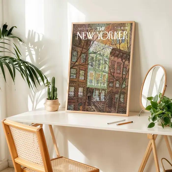 Affiche Vintage The N-New Yorker, autocollant de décoration murale pour la maison, le salon, la cham