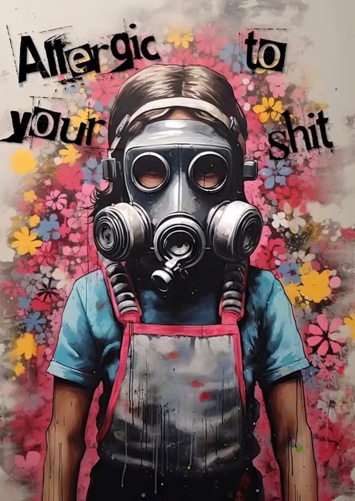 Pop Street Graffiti Art mural Banksy garçon fille avec ballon sur toile affiches et imprimés peintur