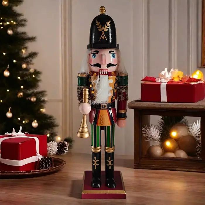 Figurine Casse-Noisette Classique en Résine, Décorations de Noël, Cadeaux, Détails Exquis, Charme Vi