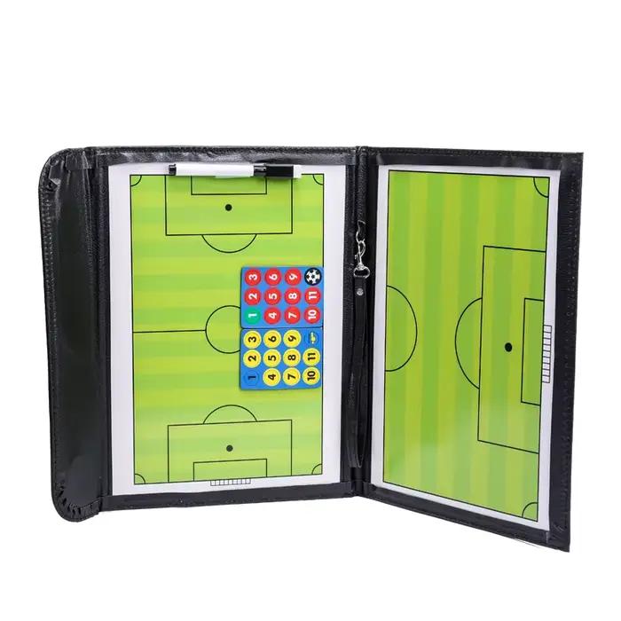 1 planche tactique de football à 3 volets, planche d'entraînement pliante de couleur, planche d'ense