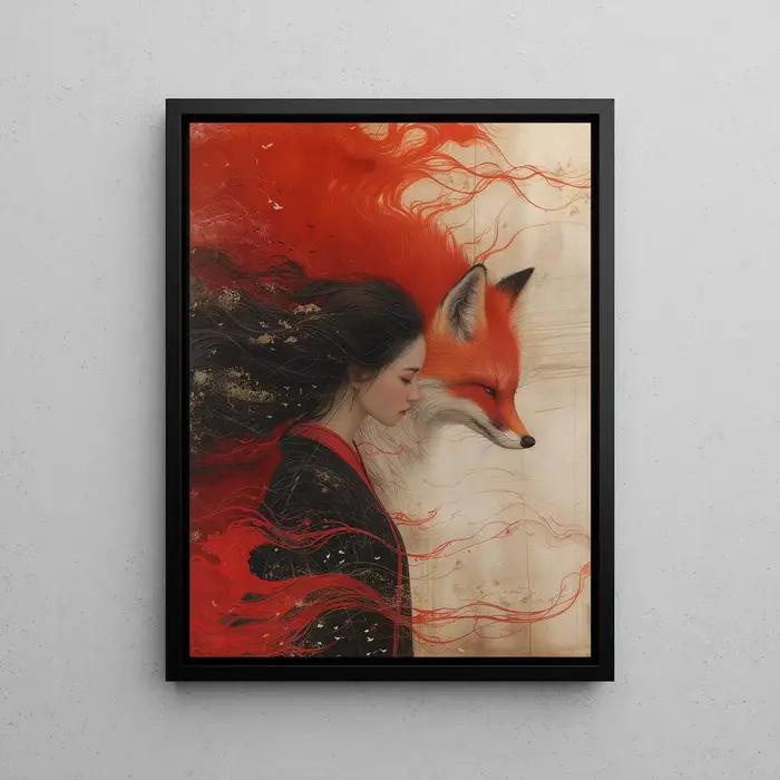 Affiches et impressions sur toile d'art mural, portrait de déesse surréaliste, art mythologique grec