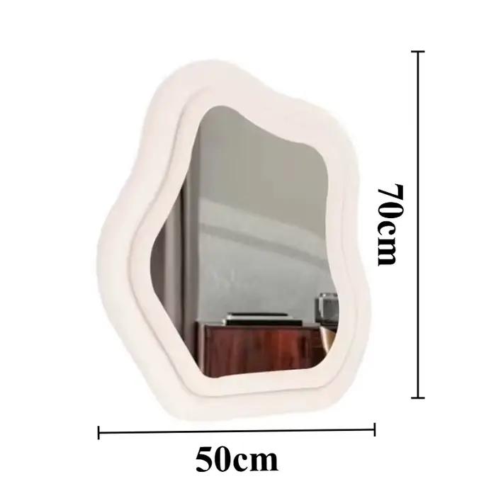 Miroir de maquillage de Style moderne, miroirs suspendus simples, miroirs décoratifs muraux brillant
