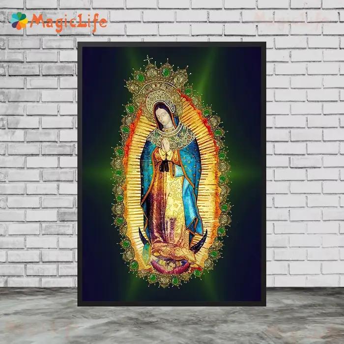 Affiches Vintage de Religion évangée du christianisme de la vierge marie, images murales pour salon,