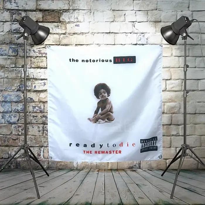 The Notorious B.biosG Rock Band Poster, Gril Feel Banner, Face Manage Music Festival, Musical TingPR