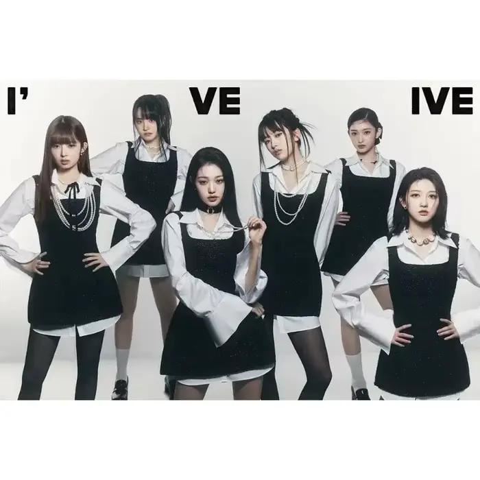 Kpop IVE Wall Art Studio Poster, Album, I've IVE, Mode coréenne, Mignon groupe, Idol Picture, Canvas