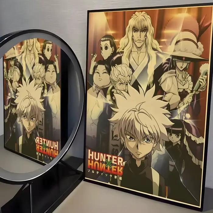 Autocollants d'affiche de dessin animé h-hunter X Hunter, peinture murale auto-adhésive, sparadrap m