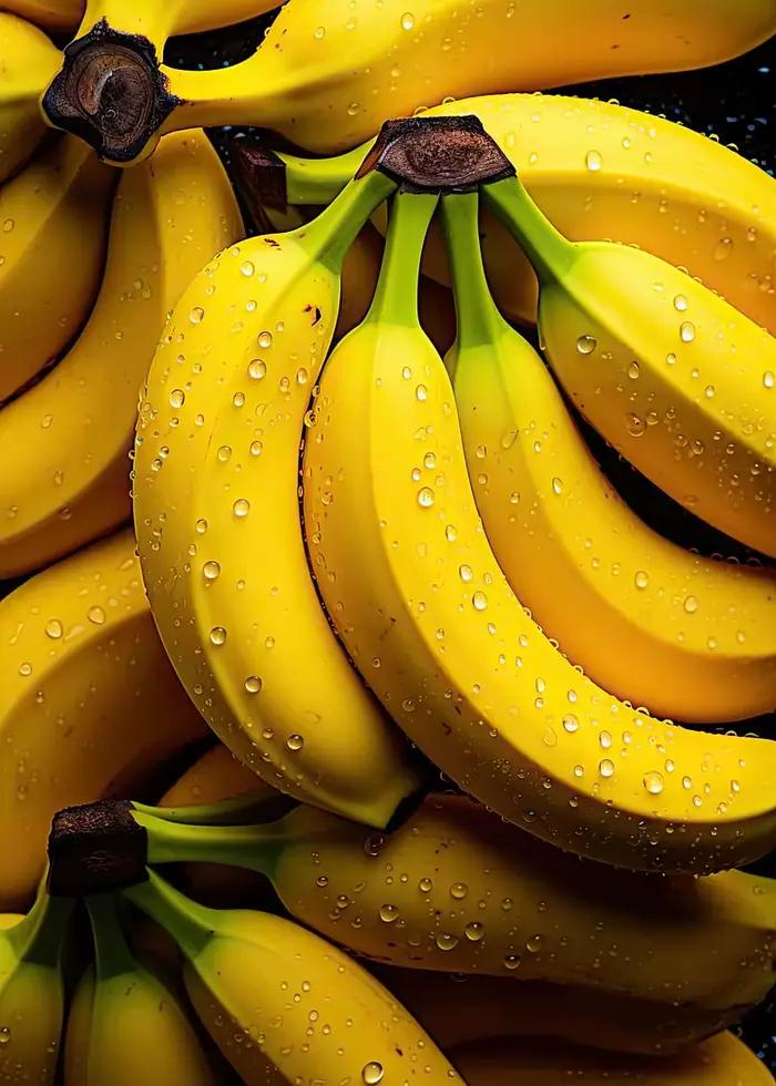 Affiche d'art de la série de fruits alimentaires, Orange, fraise, pomme, Kiwi, banane, raisin, peint