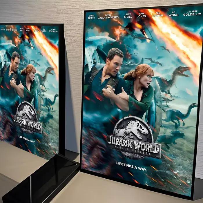 J-Jurassic P-Park film classique Vintage affiches décoration peinture mur Art blanc papier Kraft Kaw