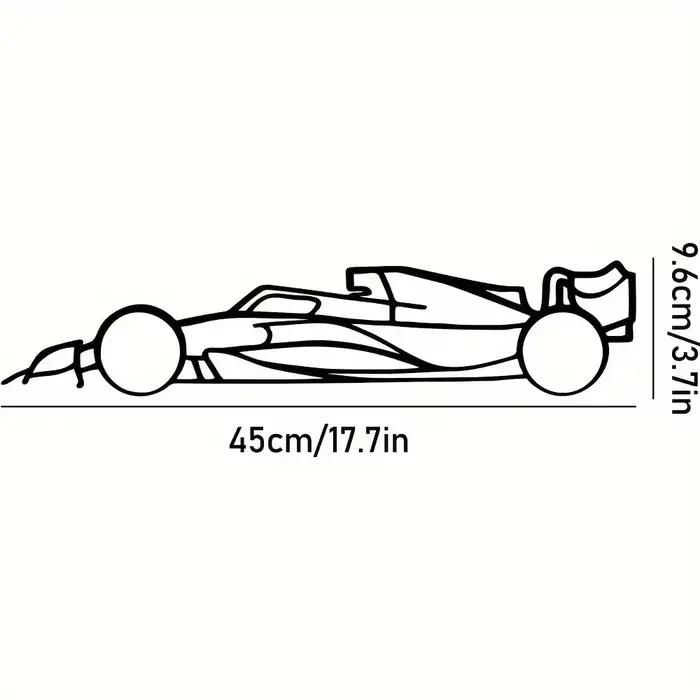 Décoration murale de voiture de sport en fer de qualité supérieure, ornement suspendu en ligne métal