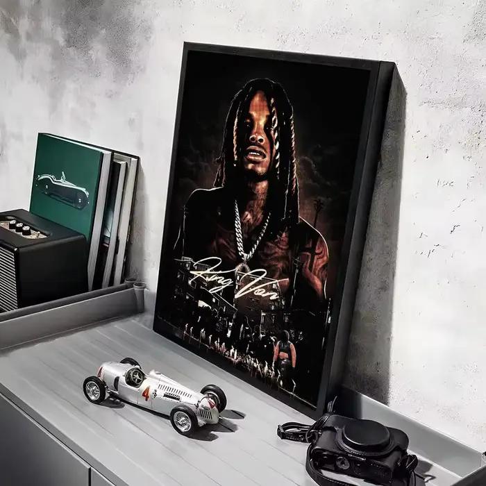 Affiche du rappeur K-King Von, impressions d'art mural minimalistes modernes pour chambre à coucher,
