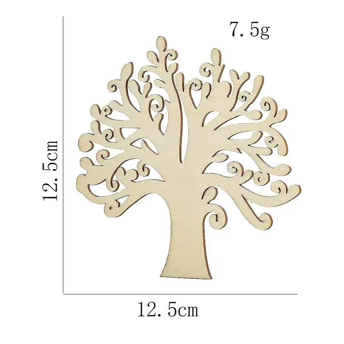 Arbre de vie en bois naturel, décoration murale suspendue pour noël et Halloween, décoration esthéti