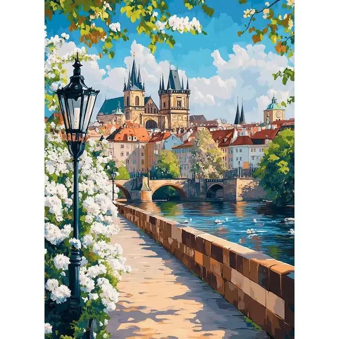 Peinture par numéros DIY, images murales pour la chambre, paysage pour adultes, peinture sur toile p