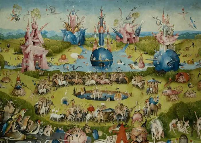 Bosch hiéonymus le jardin de la délice terrestre affiche classique célèbre impressions mur Art toile