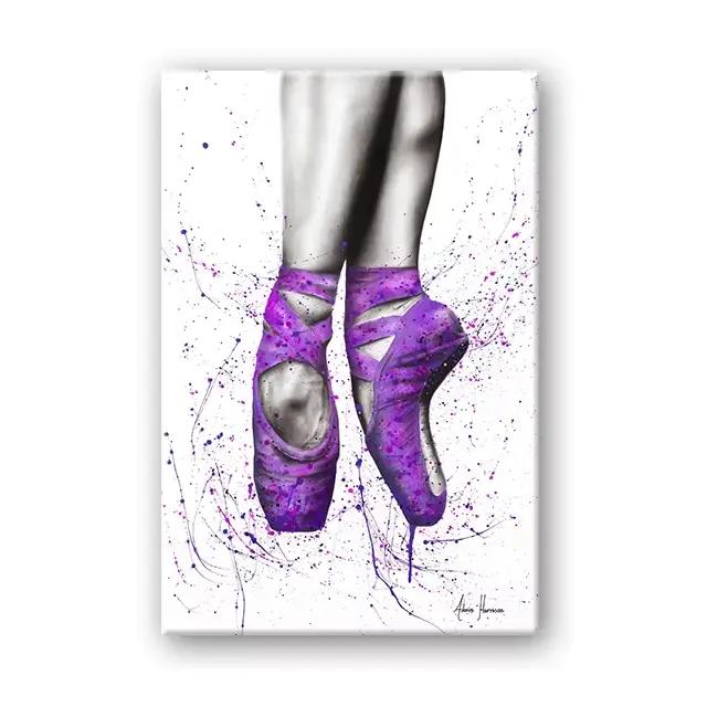 Affiches et impressions abstraites de peinture sur toile de ballet de fleuron de séparés euse de fil