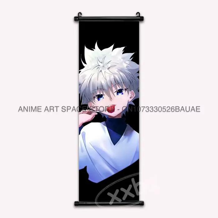 Affiches de peinture de combat Hunter X Hunter, décoration de la maison, rouleaux d'anime classiques