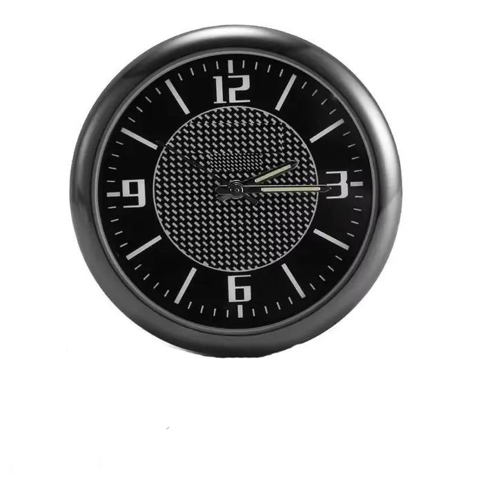 Mini horloge analogique universelle pour voiture avec aiguilles lumineuses, double fixation (ventila