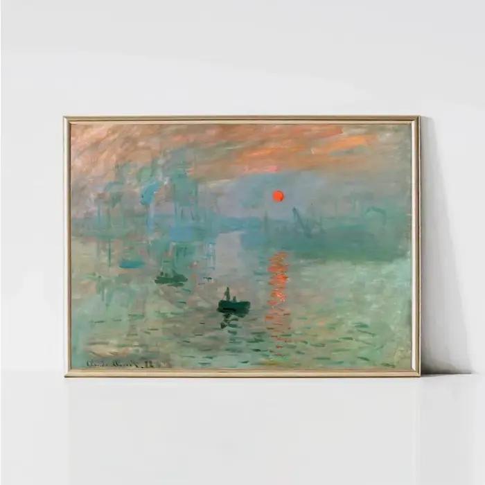 Affiches et impressions sur toile de paysages de jardin classiques de Claude Monet, impression sur t