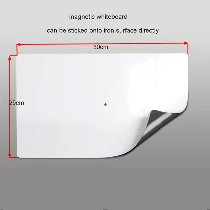 Autocollant de réfrigérateur tableau blanc magnétique tableau d'affichage aimants de réfrigérateur b