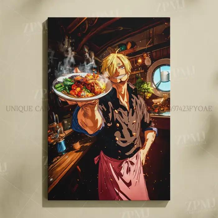 Toile de personnages de dessin animé Roronoa Zoro, une pièce, peintures murales sans cadre, affiche 