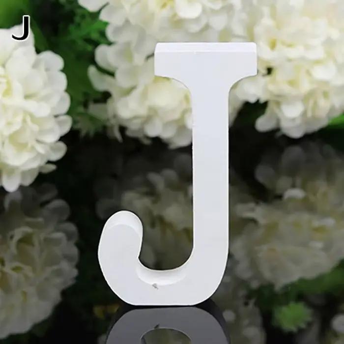 6cm nouveau 1pc grande lettre en bois Alphabet tenture murale fête de mariage maison boutique décora