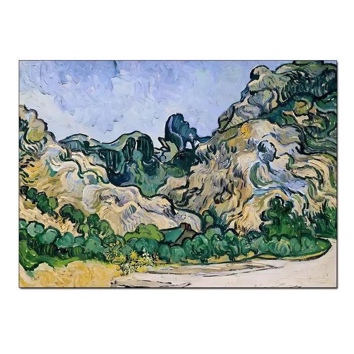 Célèbre Van Gogh café terrasse la nuit reproductions de peinture à l'huile impression toile affiche 