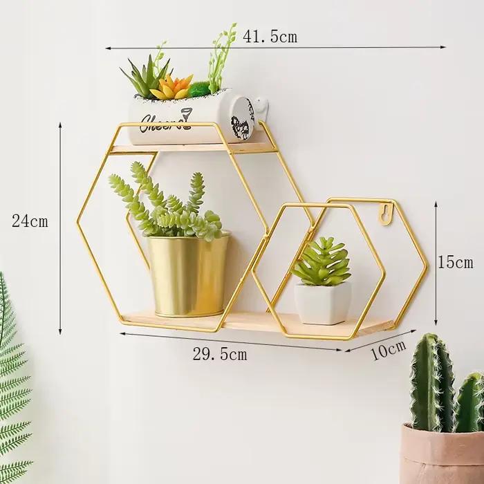 Étagère murale nordique, support de rangement mural en métal, figurines pour cuisine et salon, prése