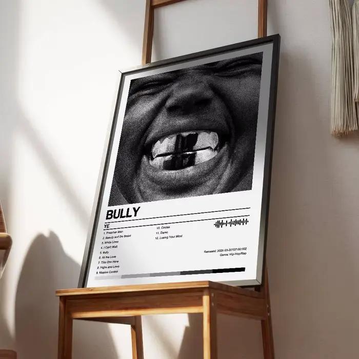 Kanye West Ye Bully Poster Album Art Cover Songs Music Rap Wall Autocollant en papier imperméable po