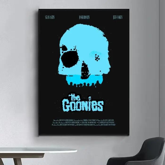 Affiche classique des Goonies Moonies Markets, autocollant mural de paupières pour salon et bar, pei