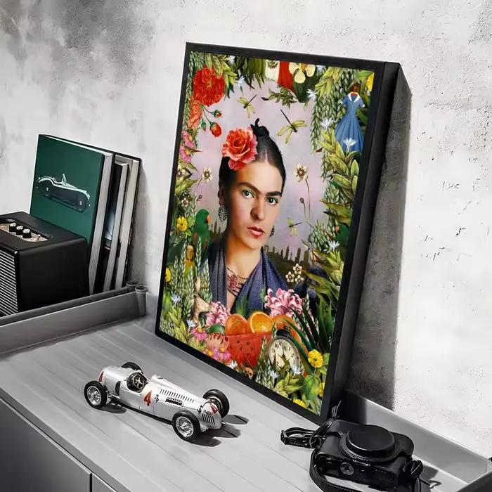 Affiche sur toile de peinture et calligraphie Frida Kahlo, décoration murale pour chambre à coucher,