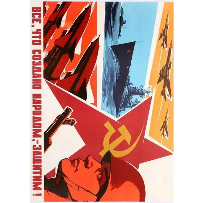 Affiche vintage Staline URSS CCCP, impressions et affiches esthétiques, art mural, peinture rétro, d