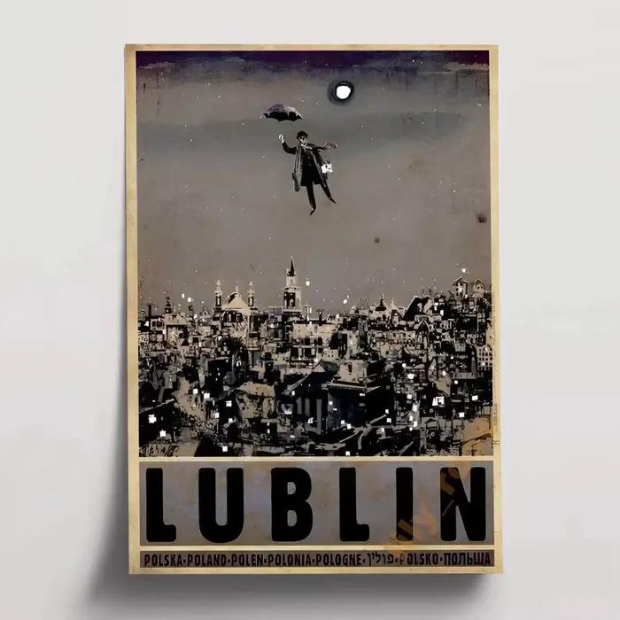 Affiches murales rétro originales de pologne, peintures décoratives, étude, chambre à coucher, Bar, 