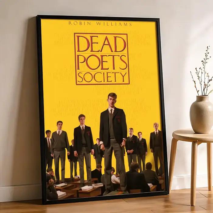 Affiche de film classique Dead Poets Society, autocollant parfait auto-adhésif pour le bureau, le ci