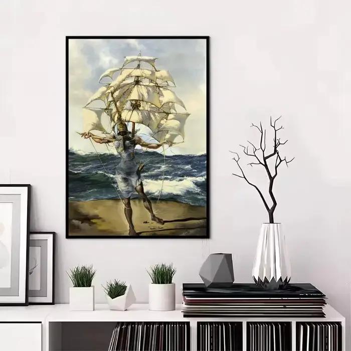Peinture à l'huile par numéros Salvador Dali, œuvre d'art surréaliste, La persistance de la mémoire,