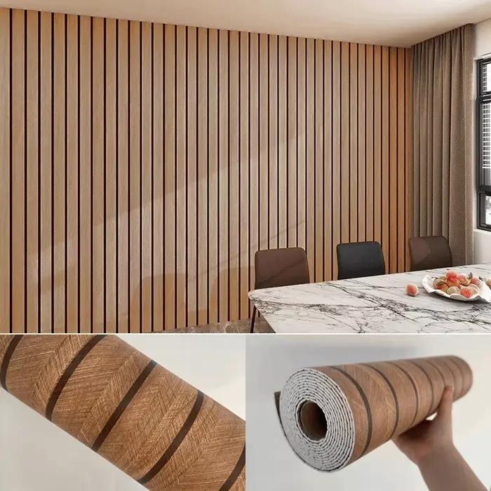 Papier peint auto-adhésif à effet bois, décoration intérieure, chambre à coucher, cuisine, revêtemen