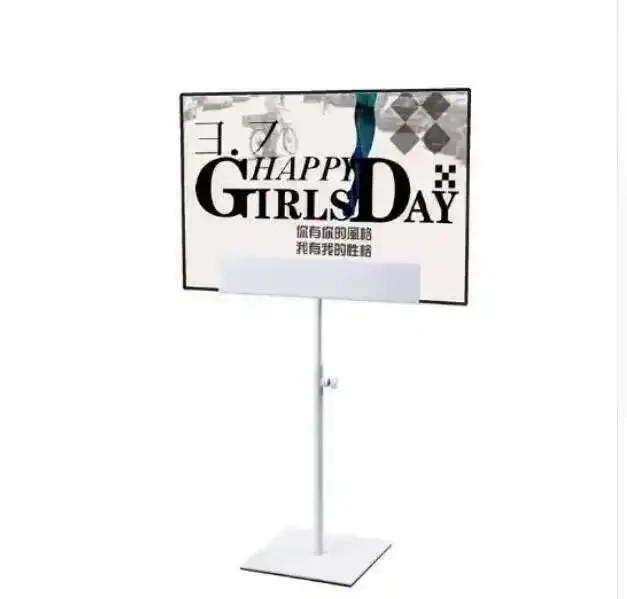Support d'affiche de Table en métal noir, présentoir de bannière, présentoir d'affichage, porte-affi