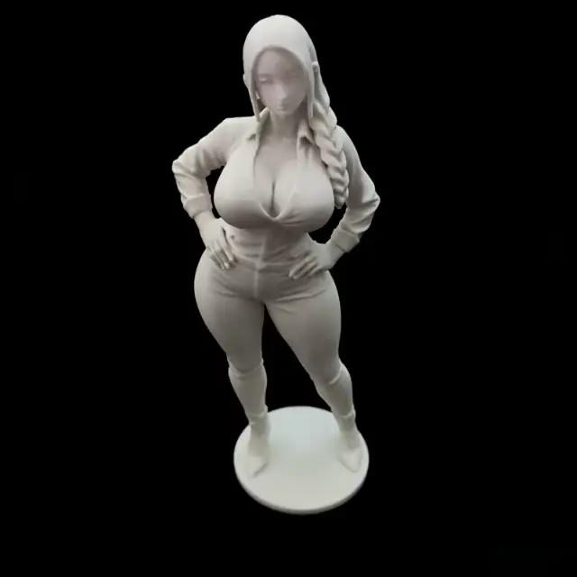 Sculpture féminine blanche imprimée en 3D, style minimaliste européen et américain, beauté sexy, déc