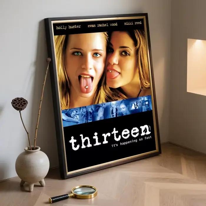 Affiche de film célèbre T-Thirteen, impressions d'art mural minimalistes modernes pour chambre à cou