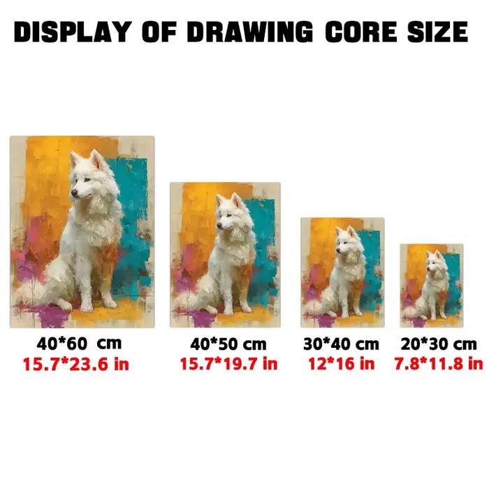 Peinture à l'huile aquarelle sur toile de chien, personnalisation personnalisée, animal de compagnie
