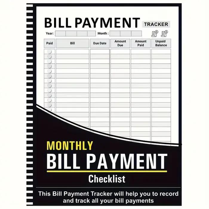 Carnet de planification des factures mensuelles, carnet de planification financière, peut être trans